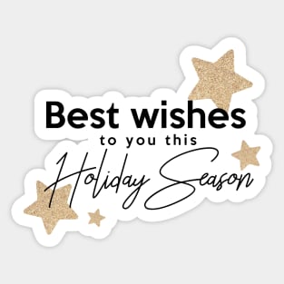 Best wishes to you this Holiday Season Sticker